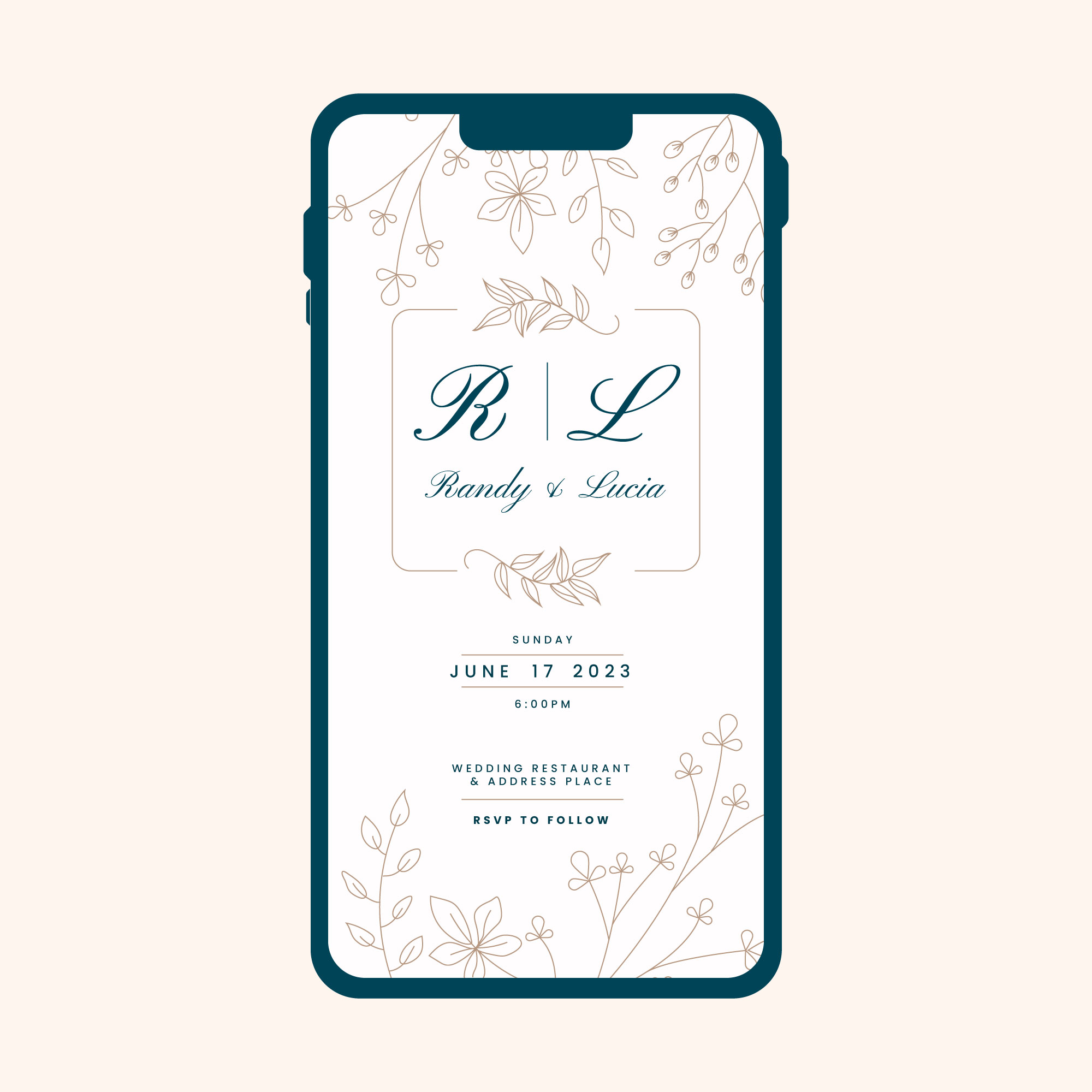 Digital invitation preview